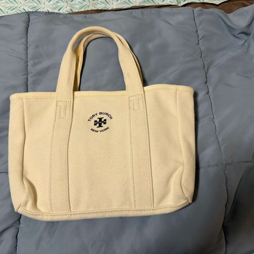 Tory Burch Beige Canvas Tote